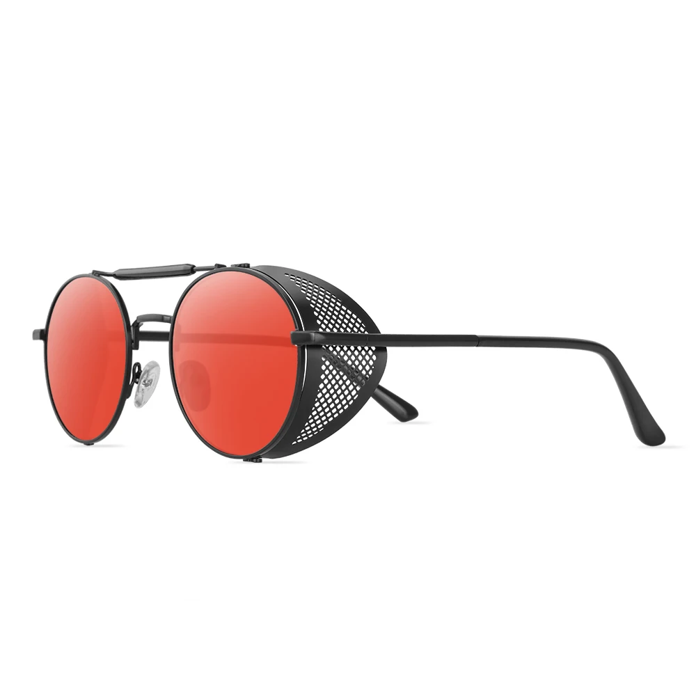

66247 Gothic Steampunk Polarized Sunglasses For Men Women UV Sunglasses Metal Full Frame