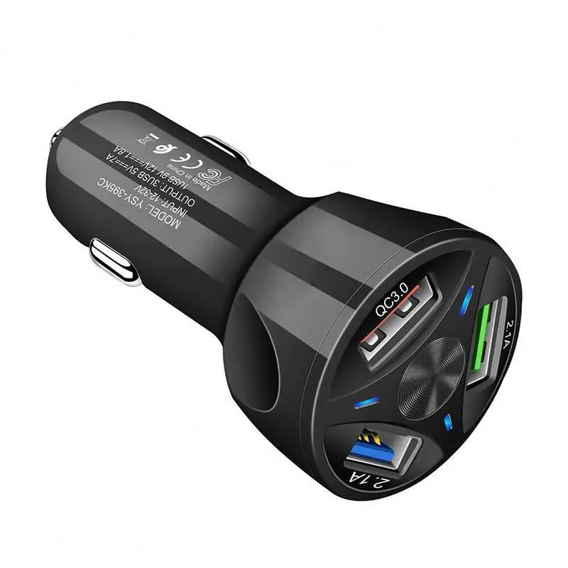 

36w car charger REK4f 2 usb car charger, Black, white
