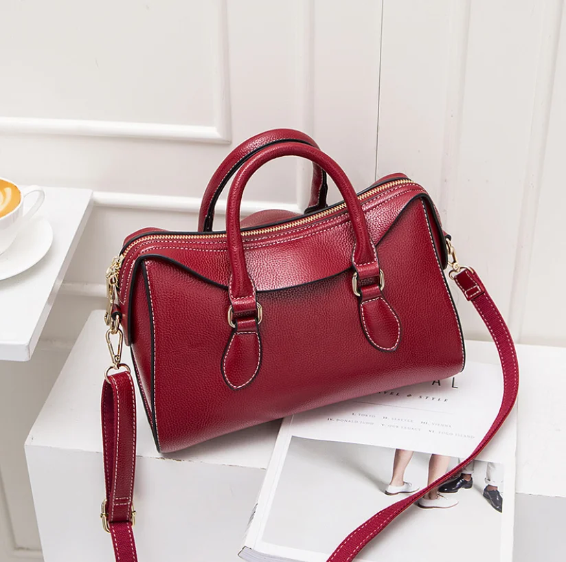 

2020 direct factory fashion designer women shoulder bags pure color women handbags, Black silver gold