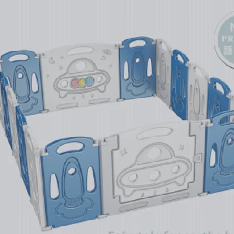 6 Panels Safety Baby Playard Play Pen Gate Fence Playard Surrounding Fence B2