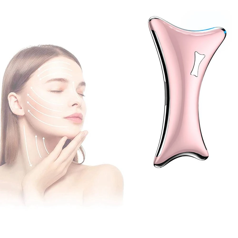 

LED Red Green blue Light Therapy Beauty device for Eye Electric scraping massager Strong vibration Gua Sha Massager Tool