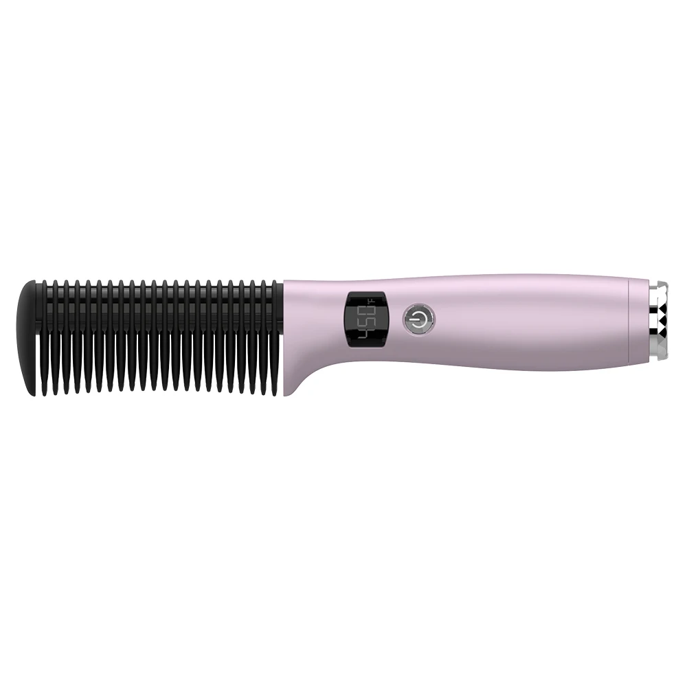 

Vkk Professional Wholesale Electric Hot Comb And Flat Iron Ceramic Hair Straightener Brush