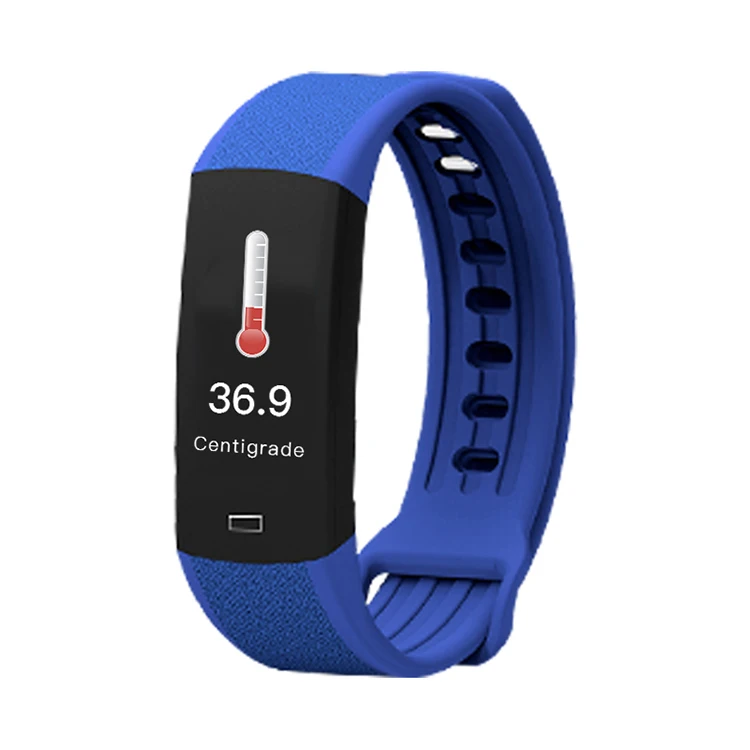 

2021 Body temperature health smart bracelet B6W fitness step counter calories tracker watch smart wristband