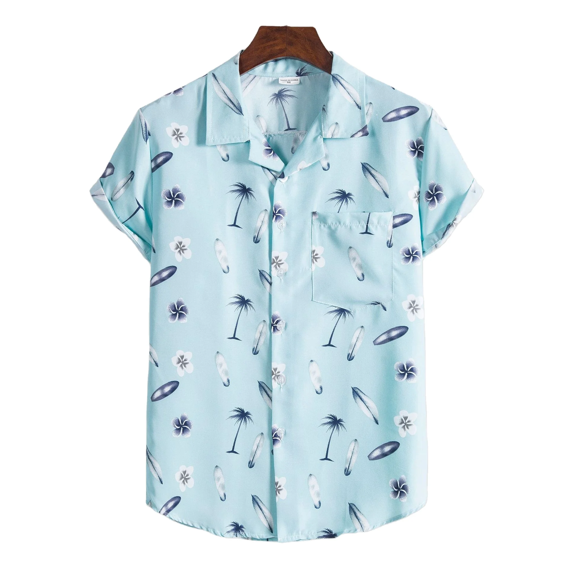 

Summer fashion new plus-size men's shirt casual floral short sleeve shirt temperament commuter