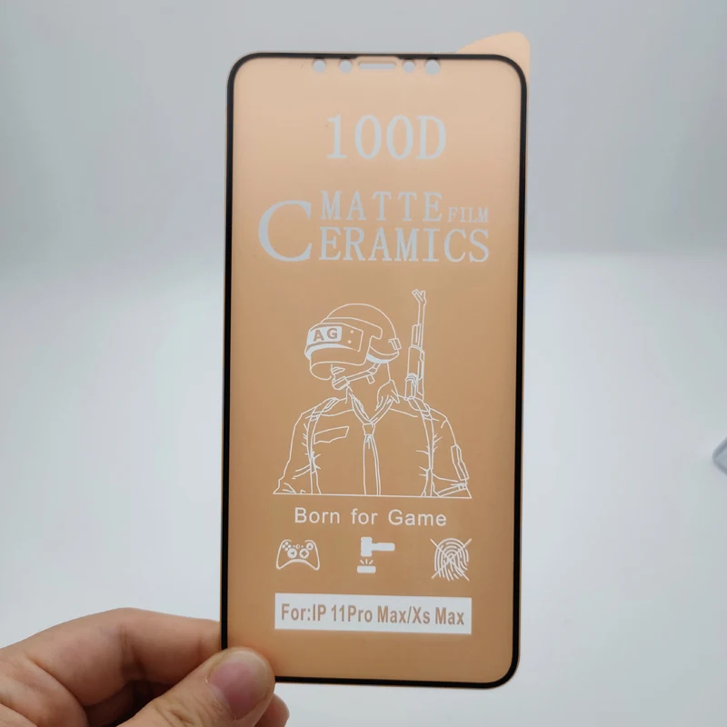 

Full Cover Matte Ceramics for iPhones 11 11Pro Soft Anti-Explosion Glass Tempered for iPhones Screen Protector