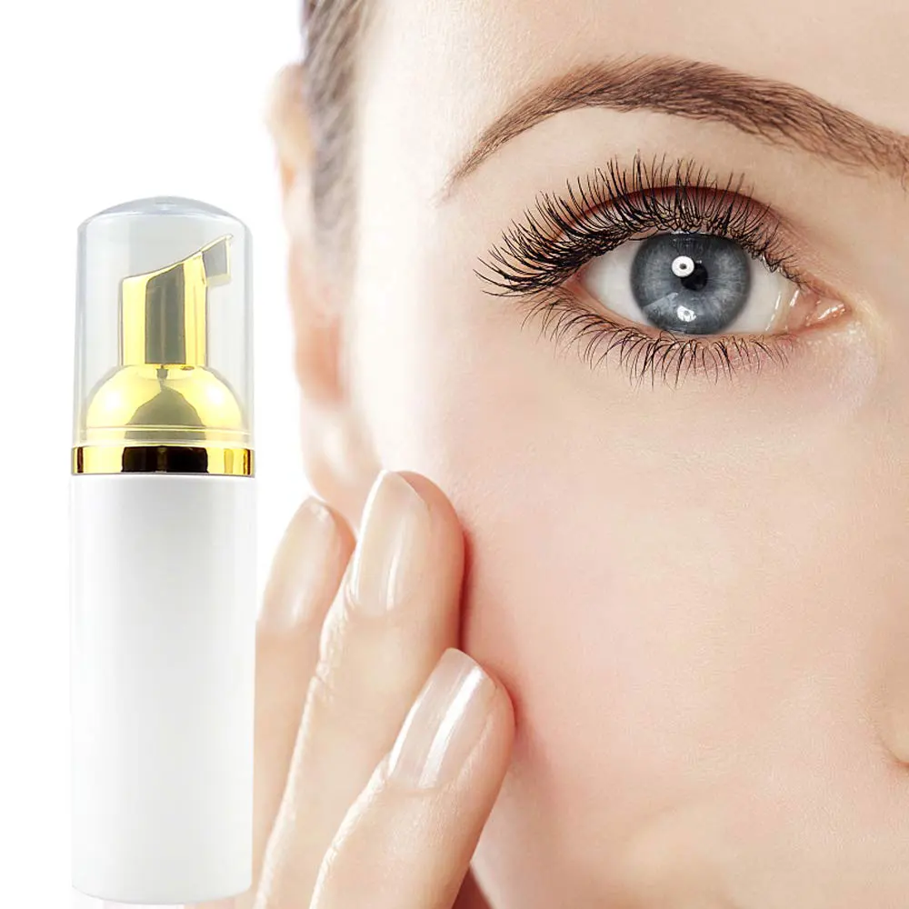 批发睫毛洗泡沫清洁刷私人标签睫毛延长洗发水