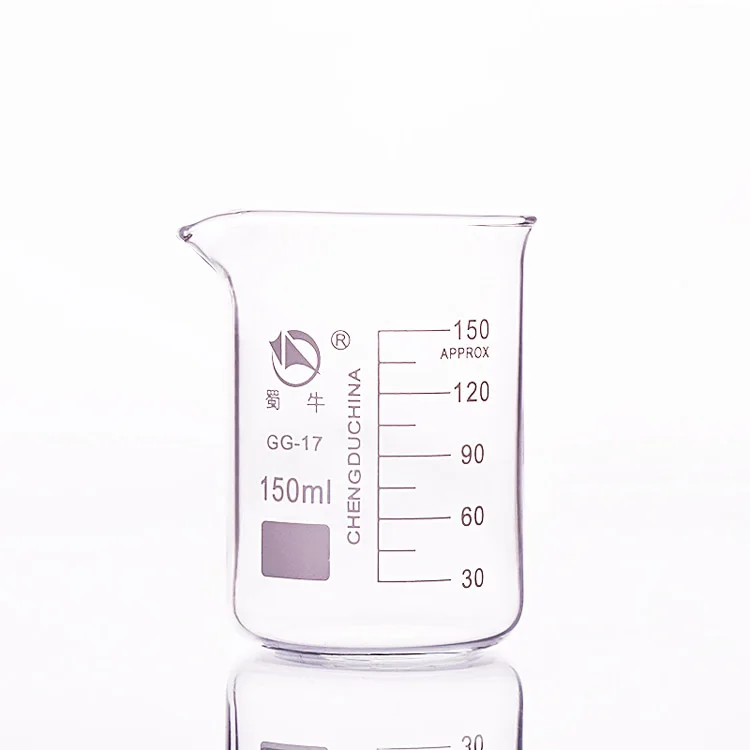 

High borosilicate glass laboratory measuring beakers