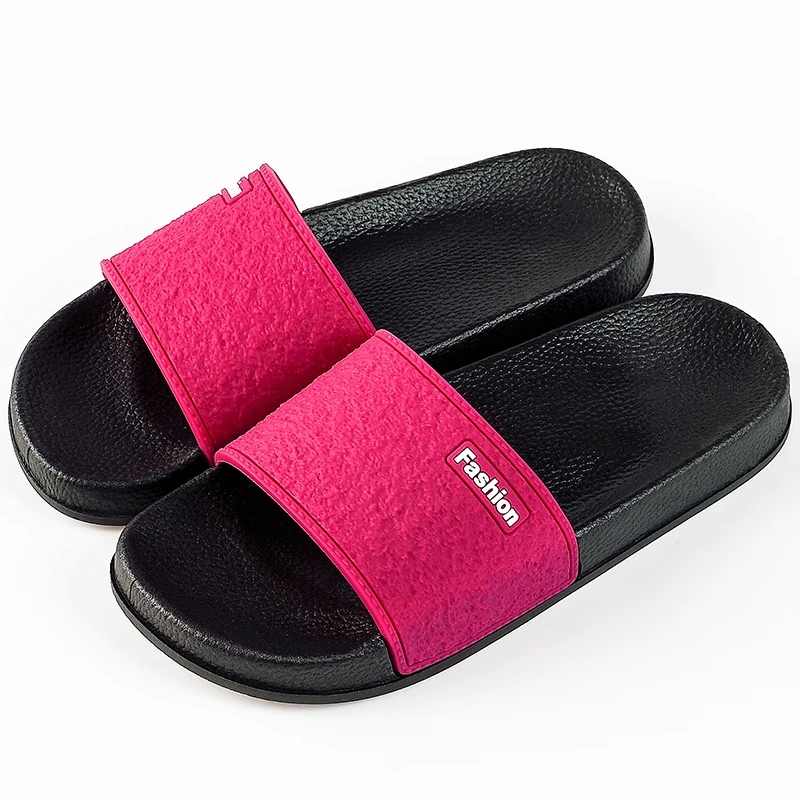 

Summer Frosted Vamp New Type Pure Color Woman Outdoor PVC Slippers
