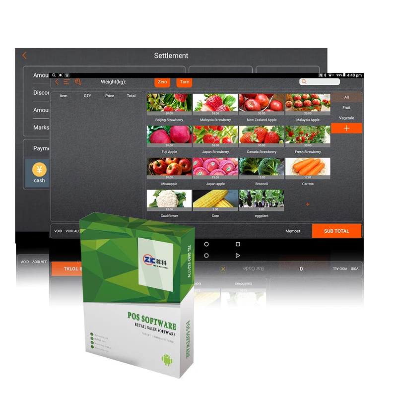 

Support option weighing and non-weighing modes development android pos software for retail / supermarket