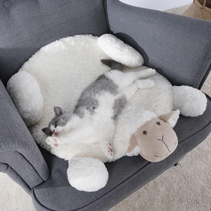 

Dog Cat Bed Pet House Dog Accessories Puppy Kitten Beds for Dogs Puppy House Lamb Pad Cat Bed