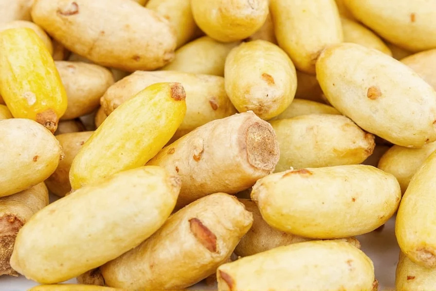 Close-up of fresh ginger root next to blood glucose meter showing normal reading
