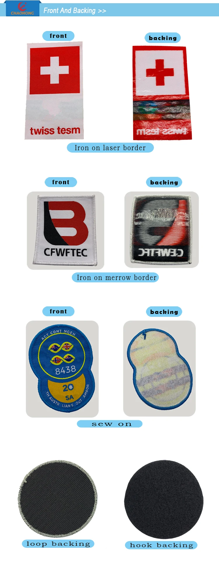 custom garment laser cut clothing woven patch, woven badges