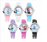 

Disneyy Frozen Elsa Anna Children's Cartoon Cute Watch Boys and Girls Princess Leather Belt Quartz Kids Watches