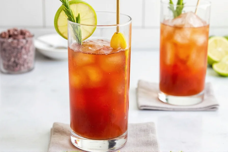 Mini Bloody Mary shooters on tray