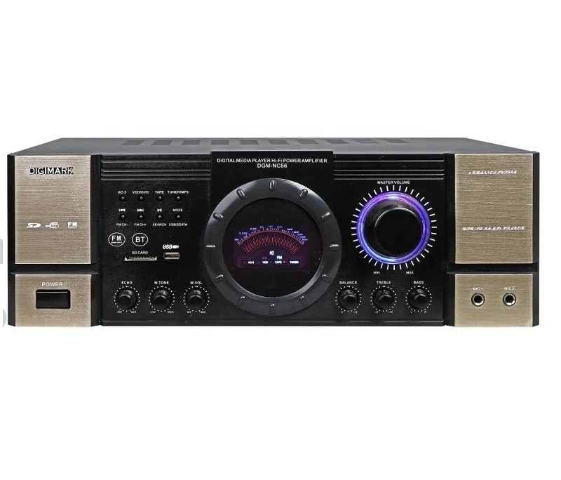 

NC-56 Preamp Professional 2 Channel DJ/PA Power Amplifier Professional Amp+RockShip, Black