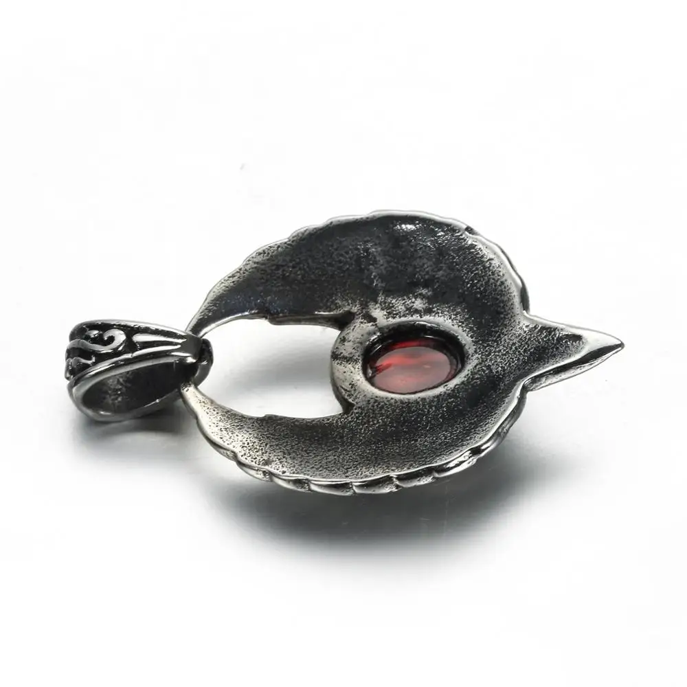 unique punk retro eagle wings pendant necklace sta