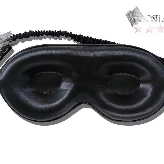 

22mm Factory Direct 3D Contoured Cup Blindfold Travel Sleep Eye Mask with Eyelashes for Sleeping, Can be customized