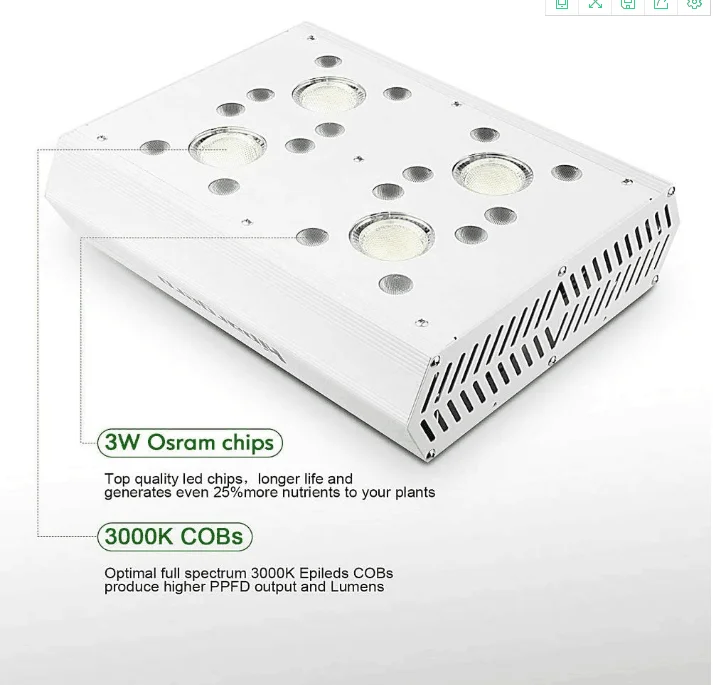 

CTLite HG800 commercial LED Lighting Full Spectrum with UV&IR hot sales led grow light for indoor plants Made in China, White & green