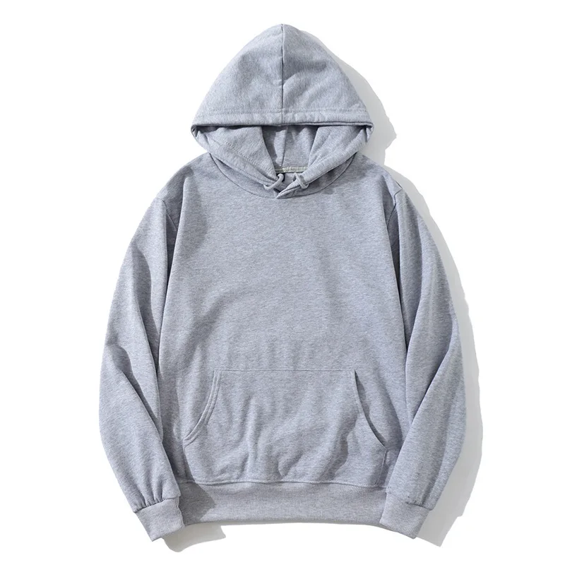 

Men Oem Sports Wear Plain High Quality Wholesale Blank Grey Oversized Gym Cotton Embroidered Hooded Pullover Thick Blank Hoodie, Any colors