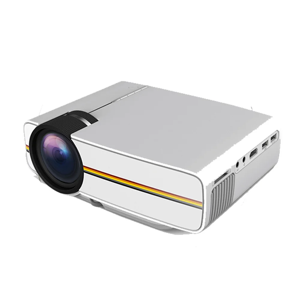 

YG400 Mini Portable LED Projector 1000Lumens 800*480dpi LCD HomeTheater Projector Support 1080P Proyector HDM VGA USB Projector