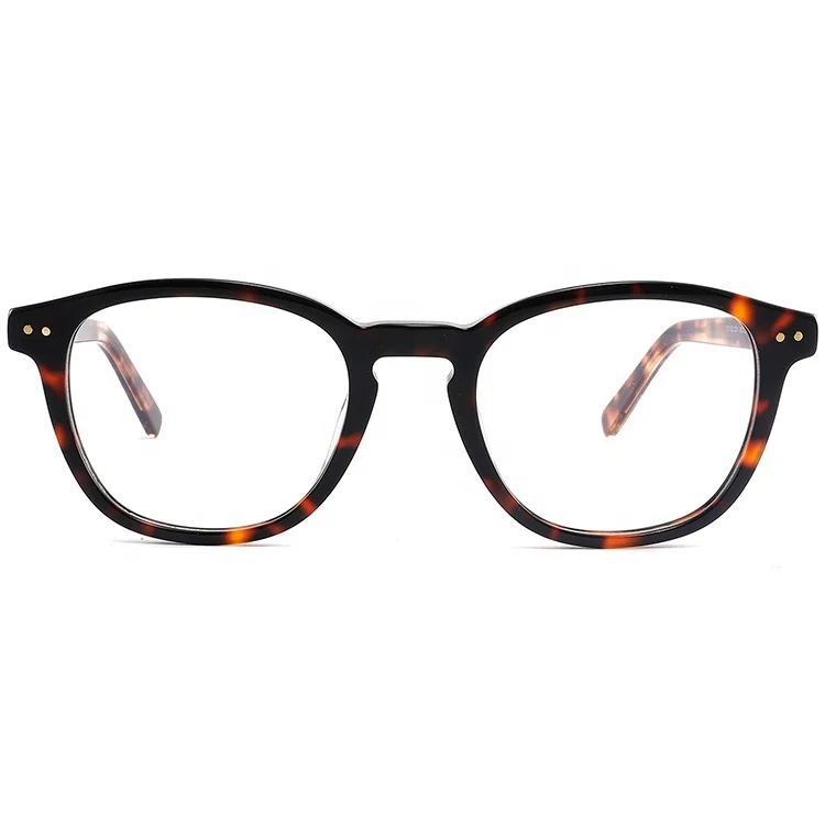 

Brand Korean Fashion Luxury Unisex Retro Round Acetate Eye wear Optical Frames