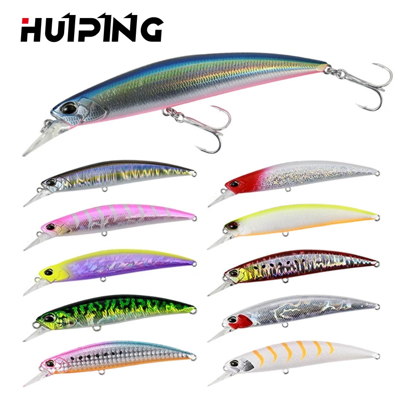 

Fishing Lures Wholesale 21g 110mm sinking Minnow Lure Hard Bait Sinking minnow Bass Fishing Wobbler 110s, Vavious colors