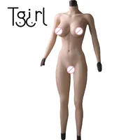 

Tgirl Silicone Female Cyberskin Body Suit One-Piece Tight Zentai CD TD Transgender Pussy Breast Form Crossdresser