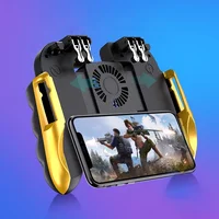 

[Gold] H9 Game Controller with Fan Joystick H9 GamePad Mobile Phone Game Handle Joysticks Trigger for PUBG