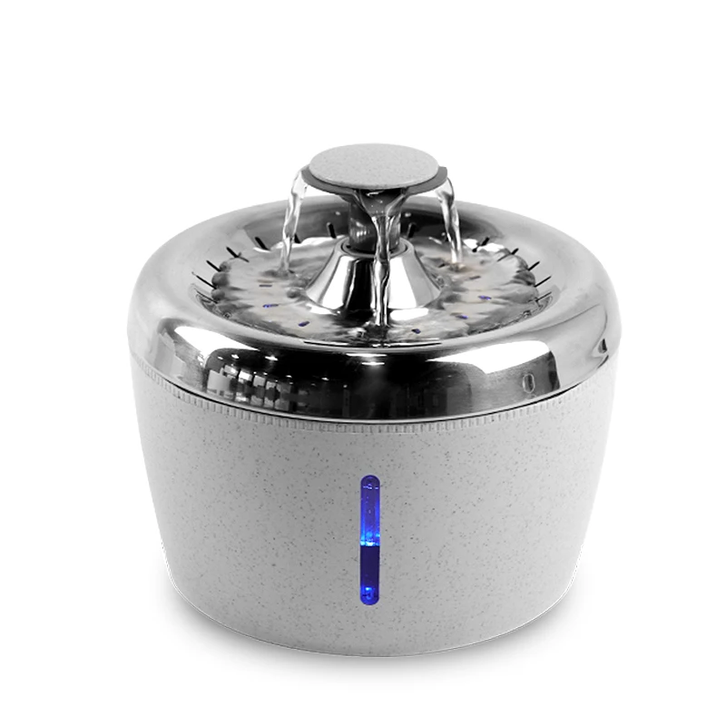 

high quality cats dogs water dispenser pet water dispenser dual color indicator, Silver