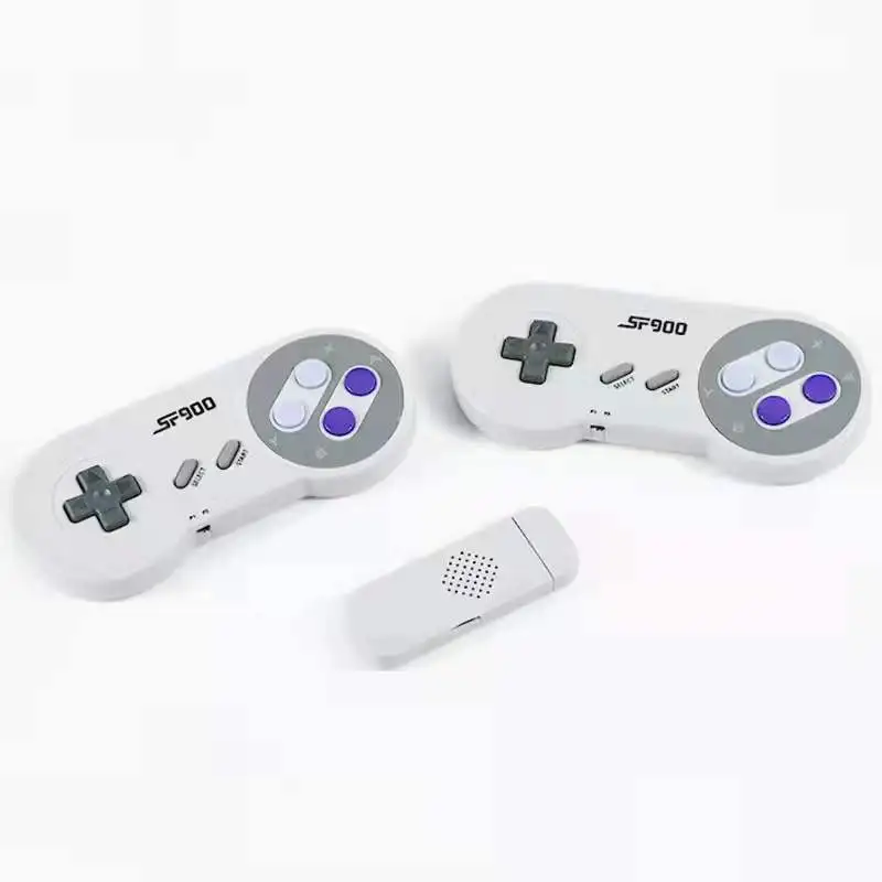 

Sf900 4k Classic Game Stick With Wireless Controller Video HD TV Retro 16bit Family Game Console for Snes