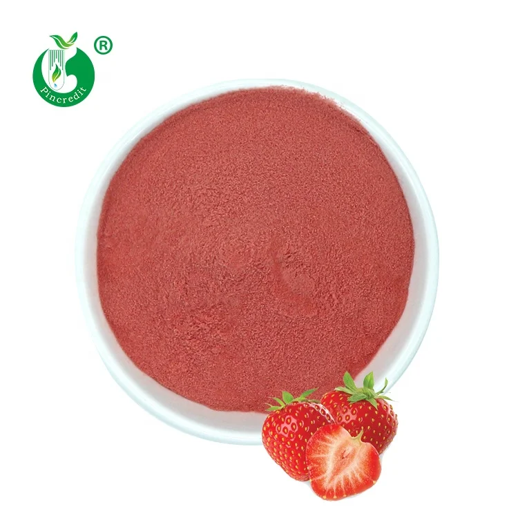 

Pincredit Wholesale Bulk Price Spray Dried Water Soluble Strawberry Juice Powder