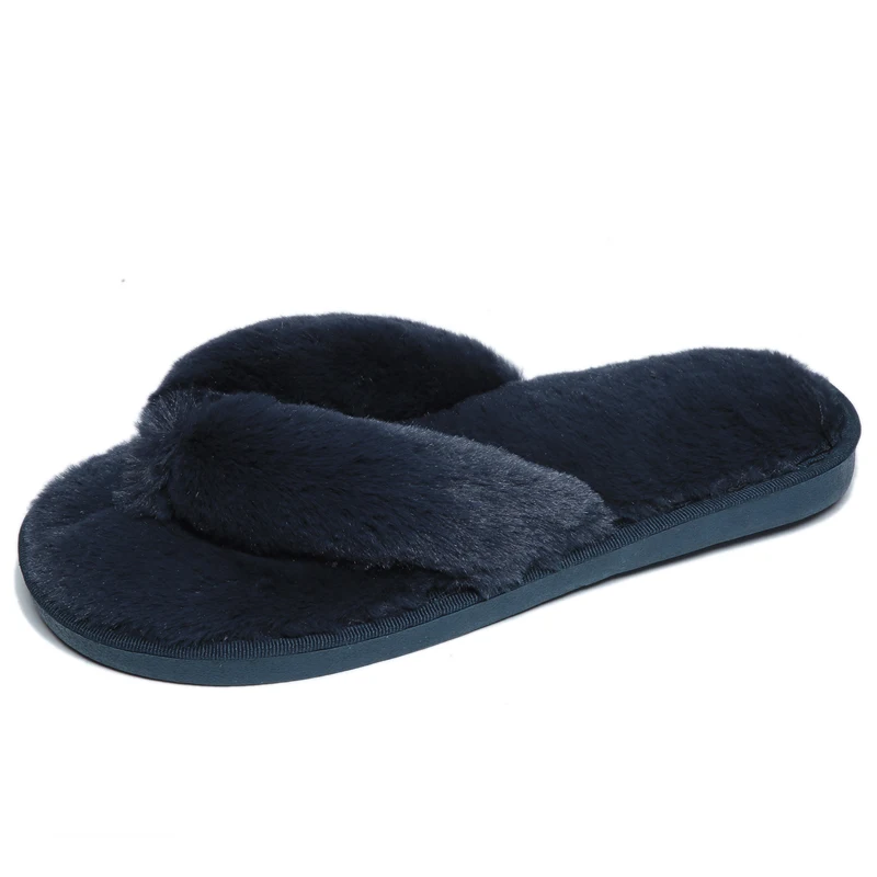 

cheap sexy fur winter flip flop slippers for girls, 7 colors