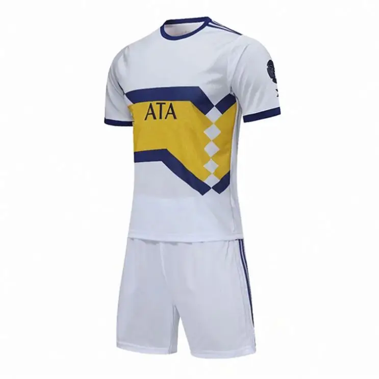 

2021 Best Sale Argentina Boca Juniors Club Short Sleeve Football Uniform Shirt White Blue Quick Dry Custom Cheap Soccer Jerseys, Custom color