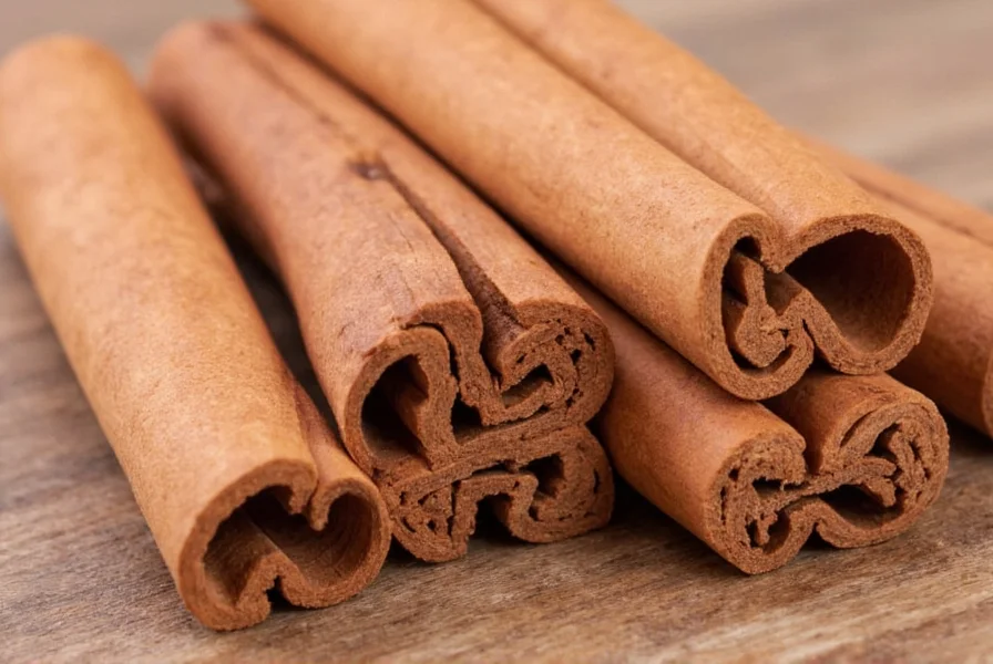 Various cinnamon sticks and ground cinnamon displayed with fresh apples and honey for natural health benefits