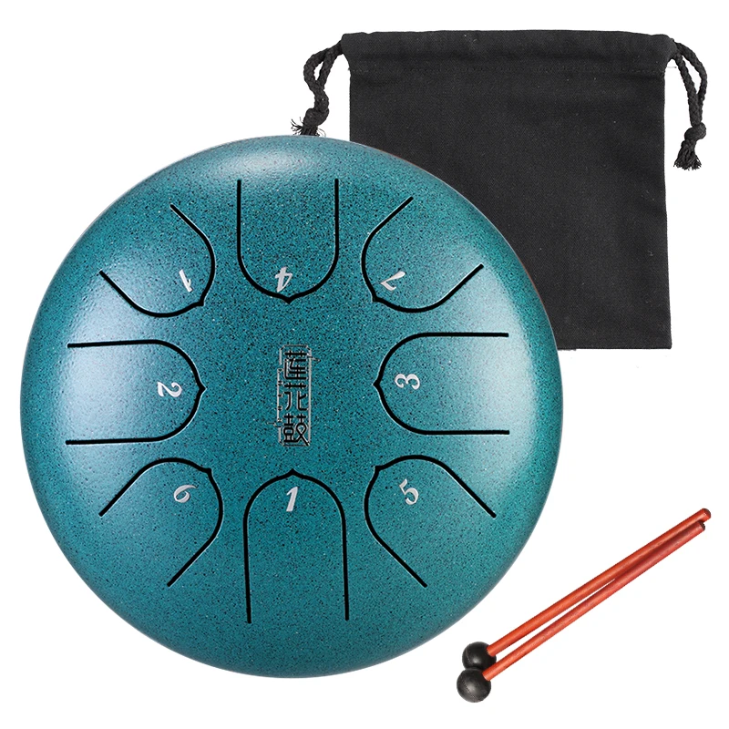 

Hluru Mini Percussion Steel Tongue Drum For Kids 6 Inch 8 Musical Instruments For Kids Handpan Percussion With Bulge TC8