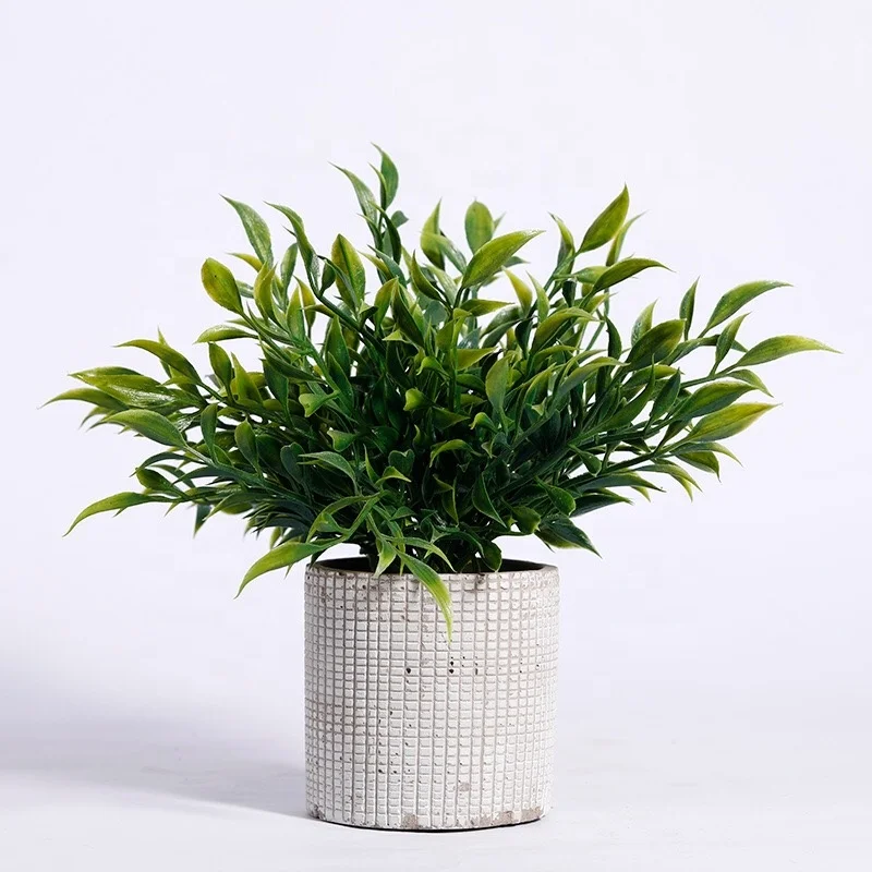 

W-3064 Home Decor Amazon MINI Artificial Eucalyptus Potted Plants Bonsai, 2 sizes