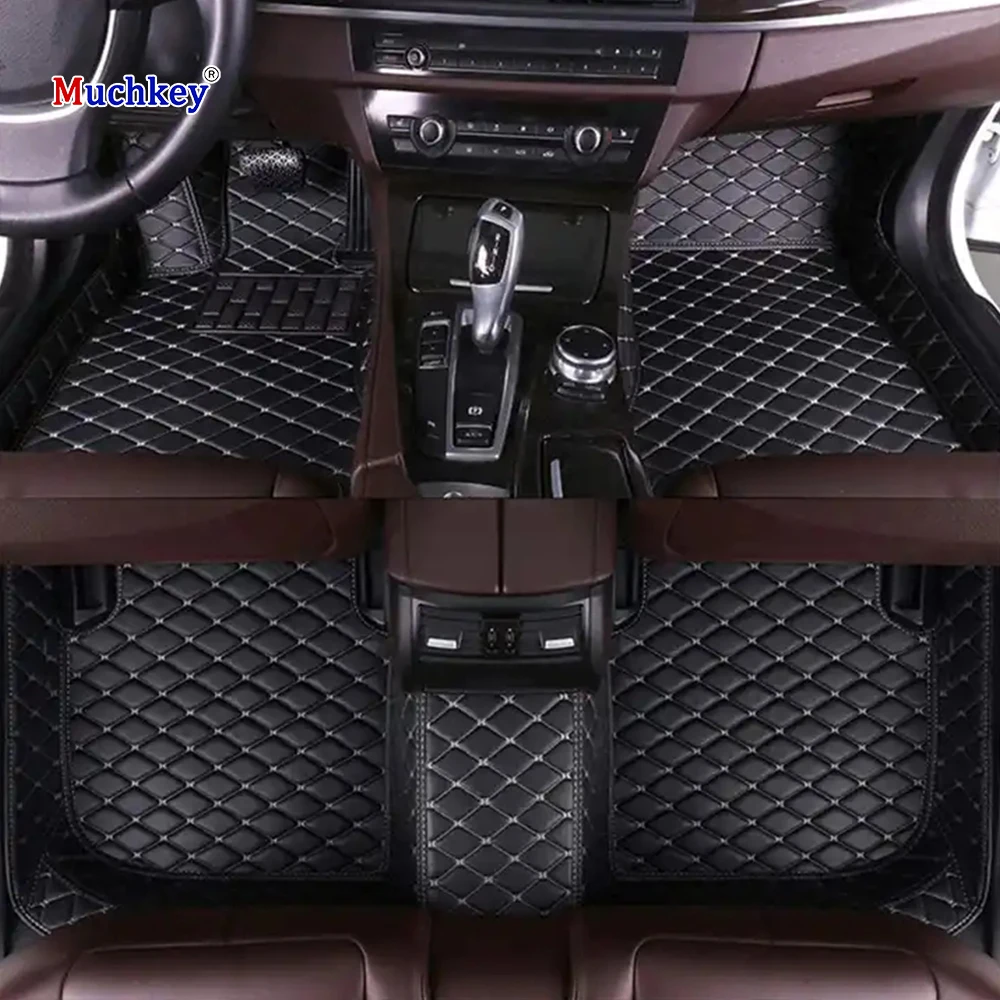 

Muchkey Waterproof Customized Luxury Leather Car Mats for BMW 5 Series E60 E61 2005-2009 Car Floor Mats