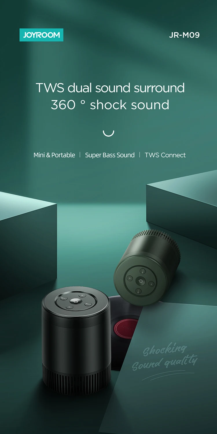 Joyroom Portable Wireless Bluetooth Speaker Mini Sound With Mirco phone TF Function - ANKUX.COM