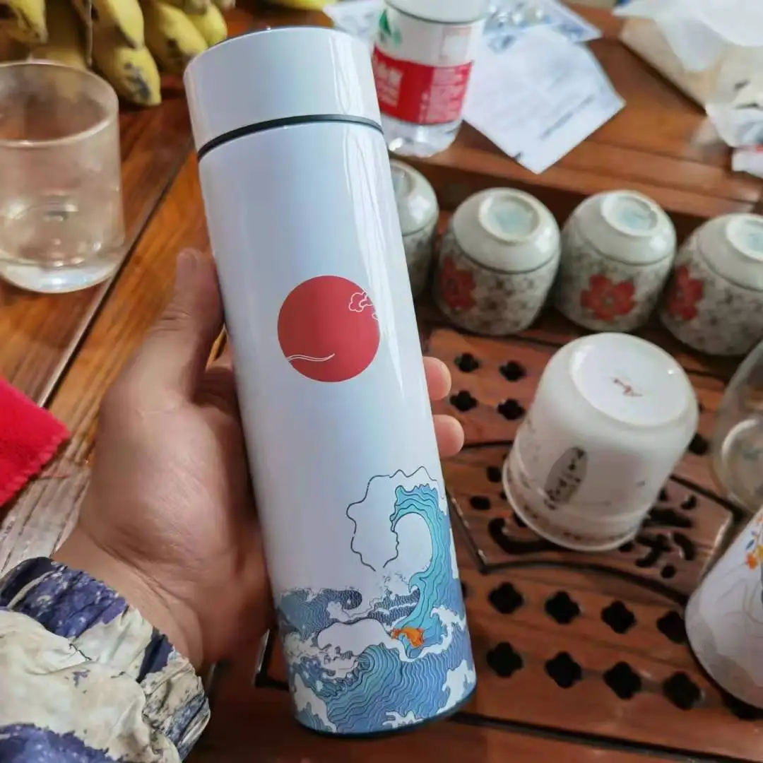 

Temperature display water cup gift custom cup LED touch display cup