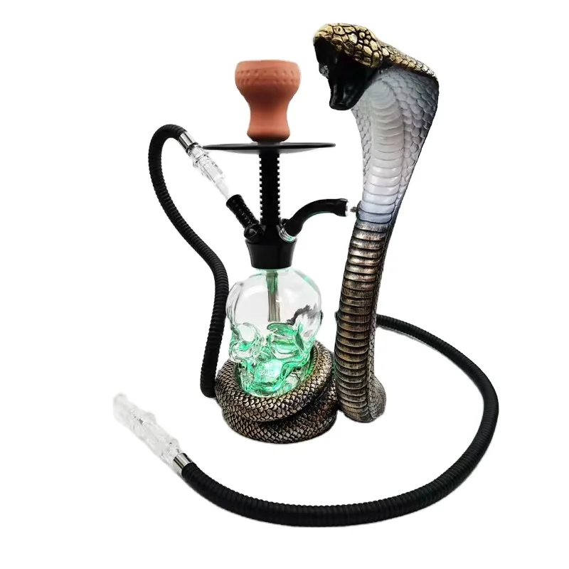 

Hot selling led hookah snake shisha nargile water smoking pipe wholesale, Picture