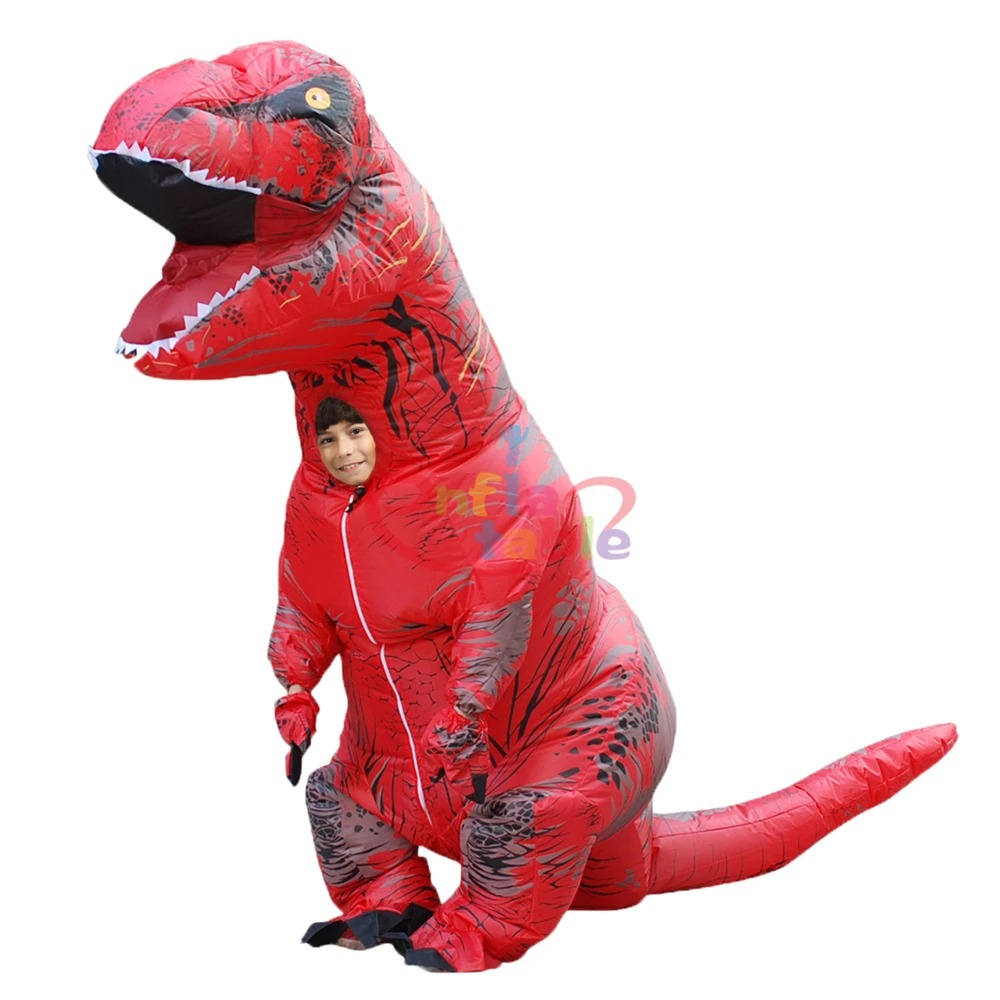 

wholesale halloween inflatables Giant Adults Realistic T Rex Party inflatable dinosaur costume, As picture or customized