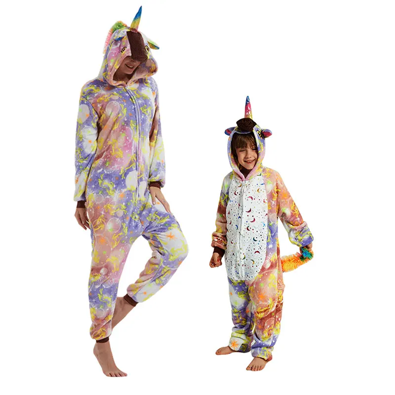 

cosplay tematica franela pijama de unicornio kids animals party costume family Christmas onesie navidad Pijama Kigurumi(TM)