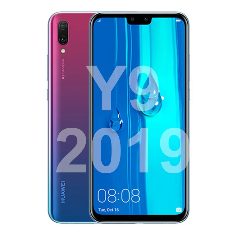 

Mobile Phone for Huawei Y9 2019 Global Version 2340*1080 6.5" 64GB ROM 4000mAh Fingerprint Beauty Camera 4G Android Smart Phone