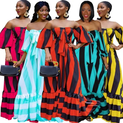 

B14636A 2020 African STYLE fashion woman fashion plus size maxi dress, As picture