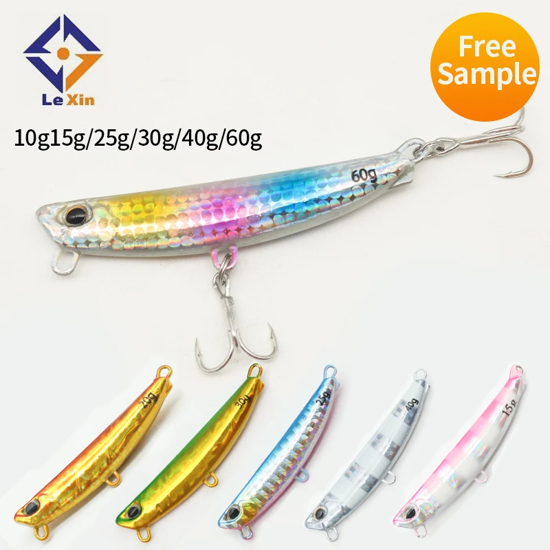 

Bionic pesca Metal Jigging Lure 10g 15g 20g 25g 30g 40g 60g Saltwater Lead Fishing Jig Slow Pitch Bait for fishing lure, 6colors