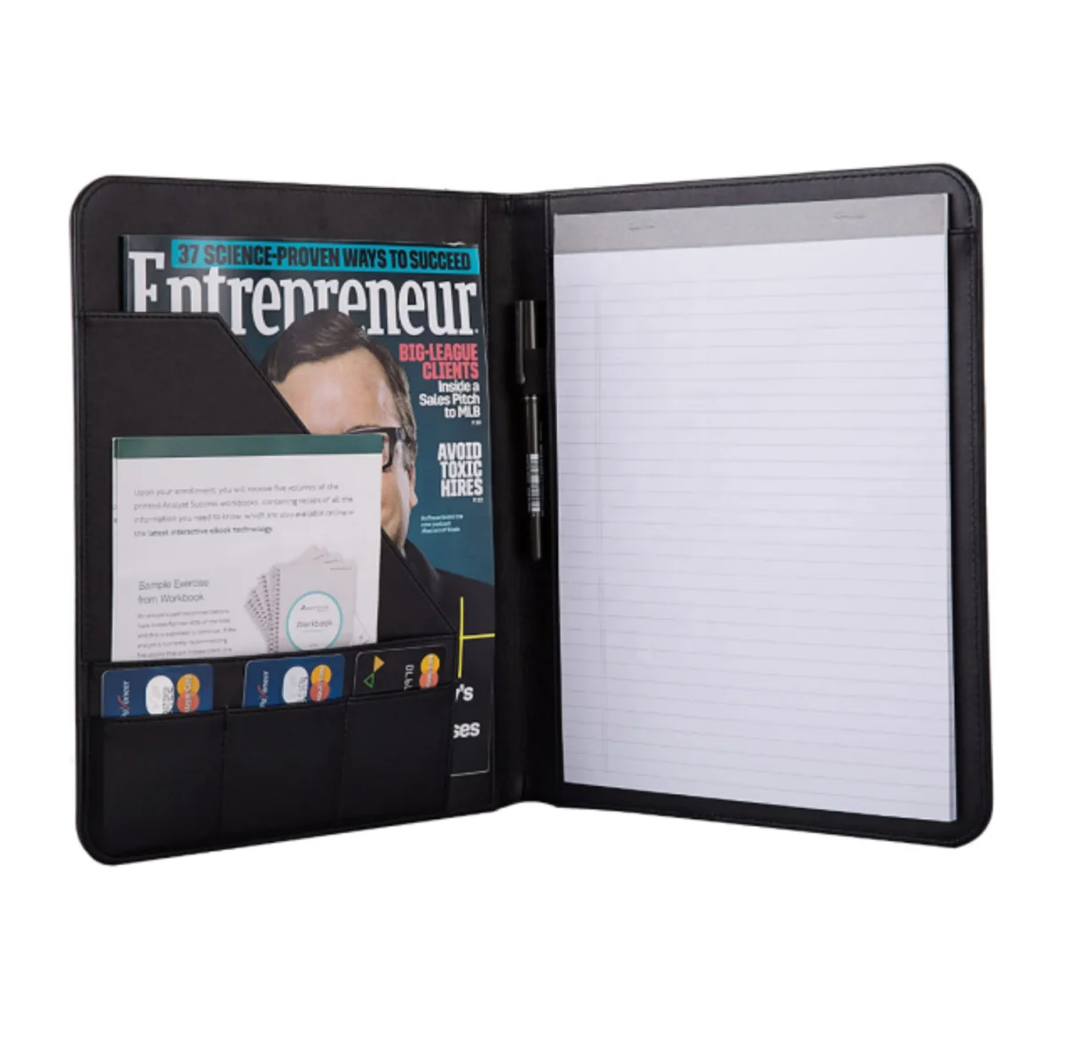 

Sample Business Padfolio Portfolio with Letter Size Writing Notepads
