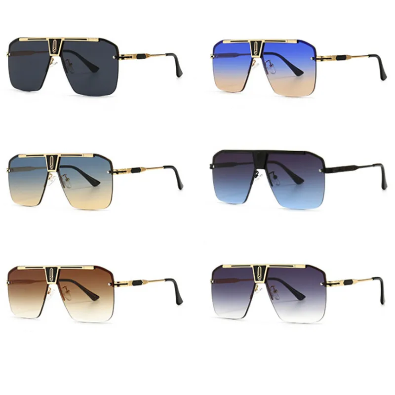 

Famous Brands Luxury Wholesale 2022 Sunglasses Men Women Oversized Designer, 6 color