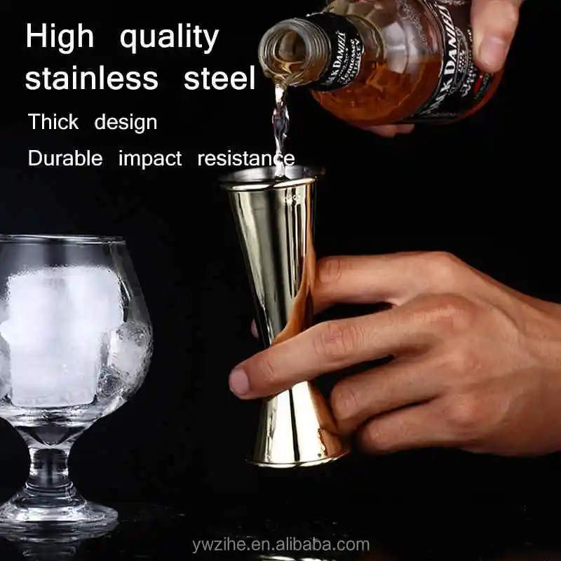 Stainless Steel Measuring Cup Jigger Double Spirit Bartender Cocktail Bar  Jigger Design Japanese For Home Bar