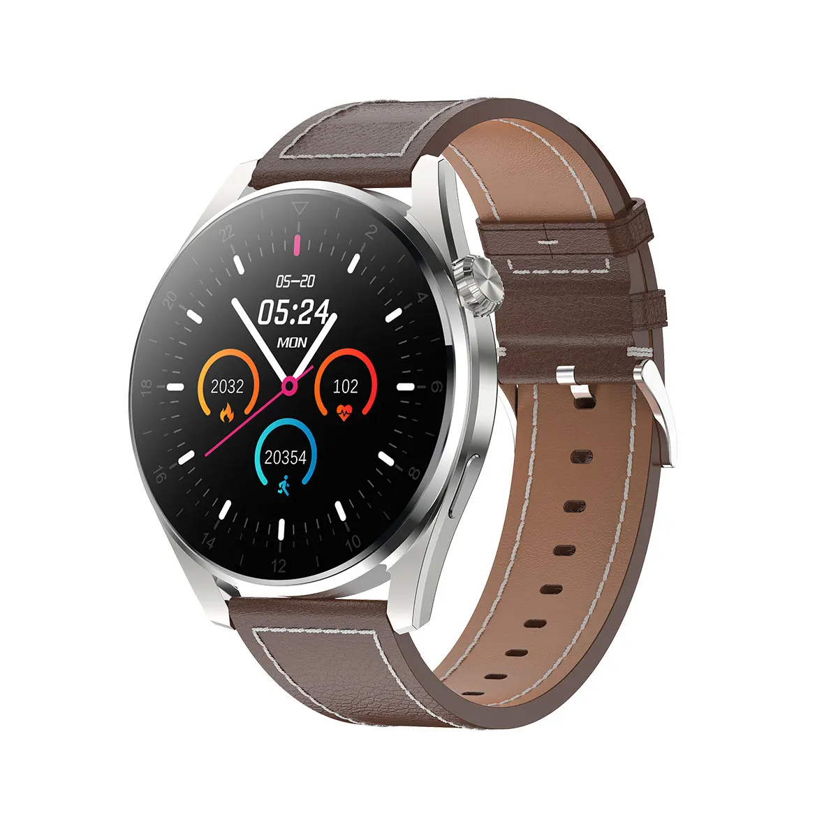 

2022 reloj smart round health watches wristband fitness watch sport body temperature smart watch T3