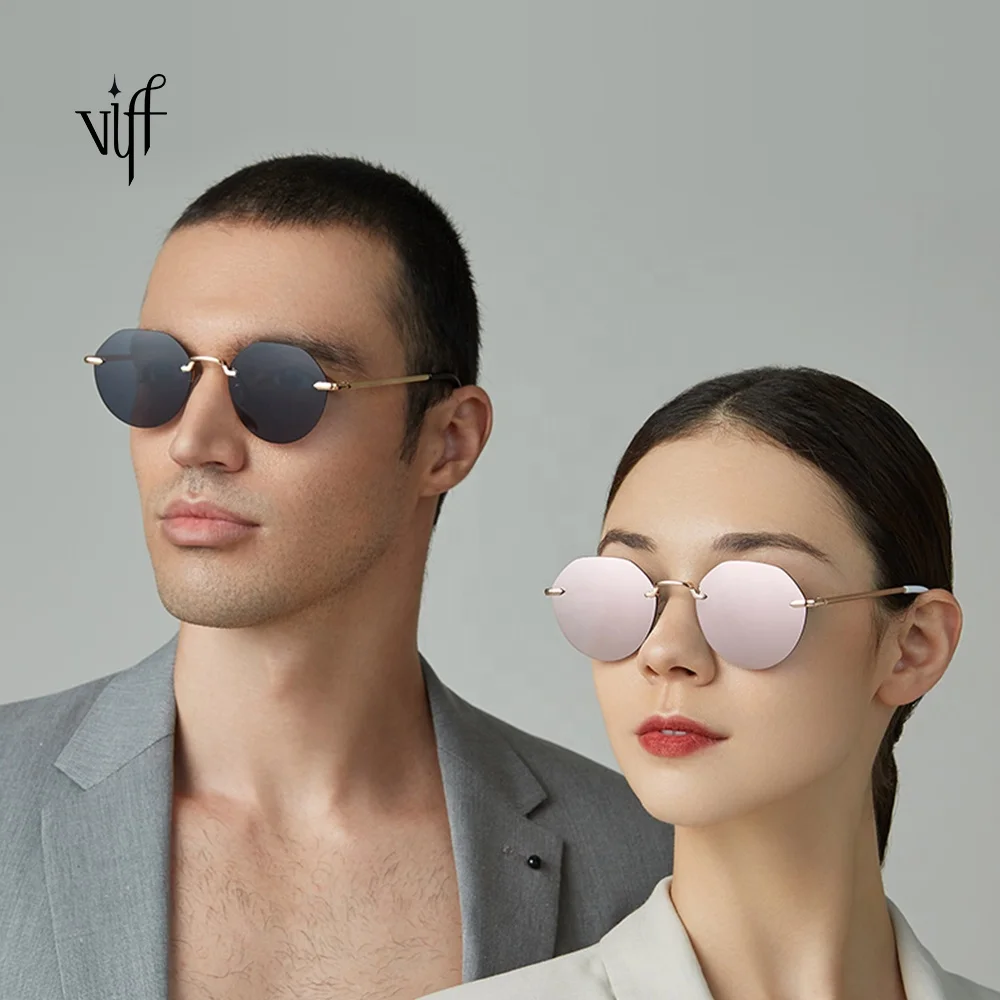 

VIFF Rimless Sunglasses Diversified Latest Designs HM18256 Metal Frame Good Quality Unisex Sun Glasses